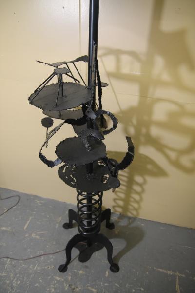 Brutalist Large Artist Made Floor Lamp