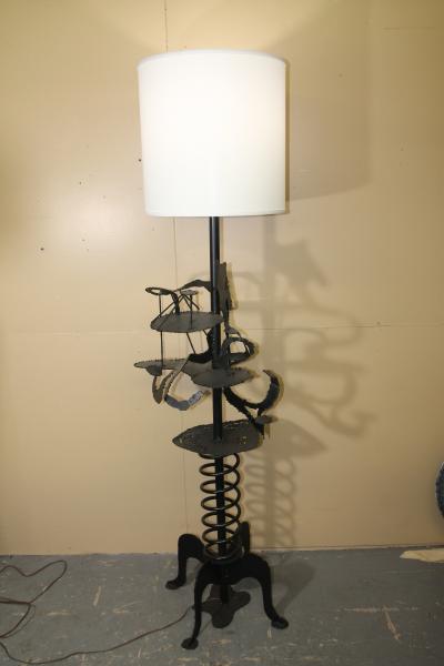 Brutalist Large Artist Made Floor Lamp