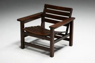 Brutalist Lounge Chairs France 1970s
