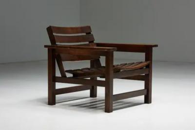 Brutalist Lounge Chairs France 1970s