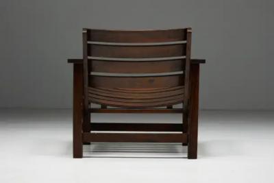 Brutalist Lounge Chairs France 1970s