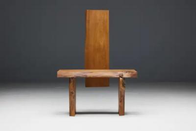 Brutalist Monoxylite Chair France 1950s