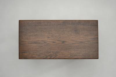 Brutalist Oak Side Table The Netherlands ca 1960s