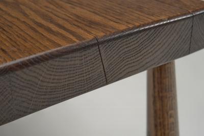 Brutalist Oak Side Table The Netherlands ca 1960s