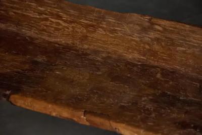 Brutalist Organic Bench France 1970s