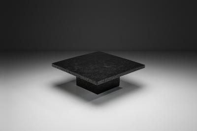 Brutalist Polychrome Coffee Table Europe 1970s