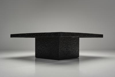 Brutalist Polychrome Coffee Table Europe 1970s