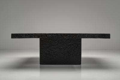 Brutalist Polychrome Coffee Table Europe 1970s