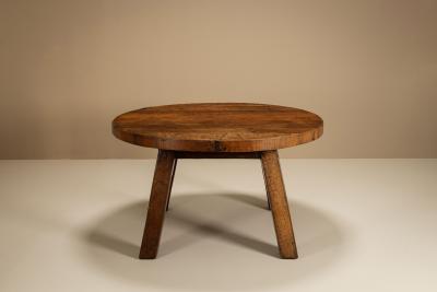 Brutalist Round Dining Table France 1950s