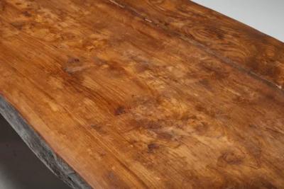 Brutalist Rustic Dining Table France Early 20th Century