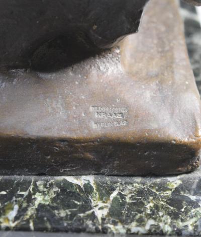 Brutalist Social Realist Male Industrial Worker Bronze Sculpture