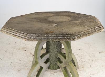 Brutalist Style Concrete Table and set of Four Chairs England 1960s