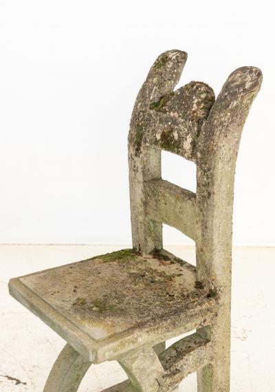 Brutalist Style Concrete Table and set of Four Chairs England 1960s