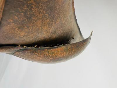 Brutalist Style Copper Chandelier