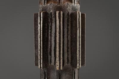 Brutalist Table Lamp in Cast Aluminium Europe Mid 20th Century