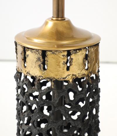 Brutalist Torch Cut Metal Lamps