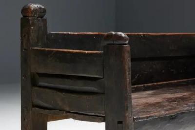 Brutalist Wabi Sabi Bench France 19th Century