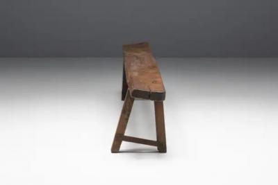 Brutalist Wabi Sabi Benches France 19th Century
