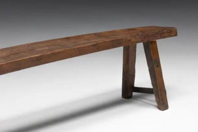 Brutalist Wabi Sabi Benches France 19th Century