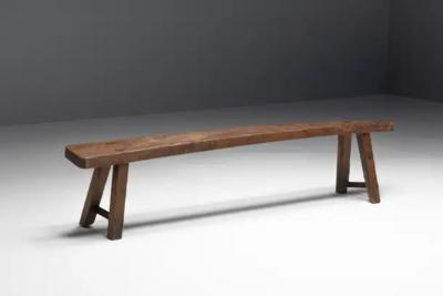 Brutalist Wabi Sabi Benches France 19th Century