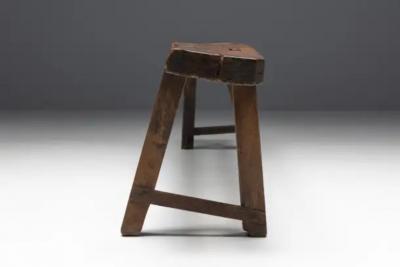 Brutalist Wabi Sabi Benches France 19th Century