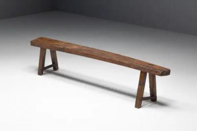 Brutalist Wabi Sabi Benches France 19th Century