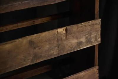 Brutalist Wabi Sabi Bookcase France 19th Century