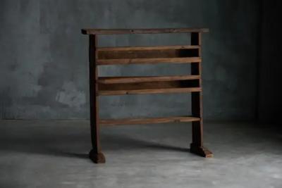 Brutalist Wabi Sabi Bookcase France 19th Century