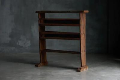 Brutalist Wabi Sabi Bookcase France 19th Century
