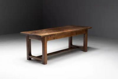 Brutalist Wabi Sabi Dining Table France 19th Century