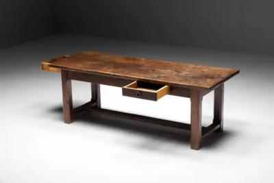 Brutalist Wabi Sabi Dining Table France 19th Century