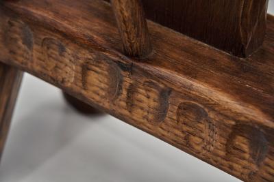 Brutalist Wooden Magazine Rack Europe Mid 20th Century