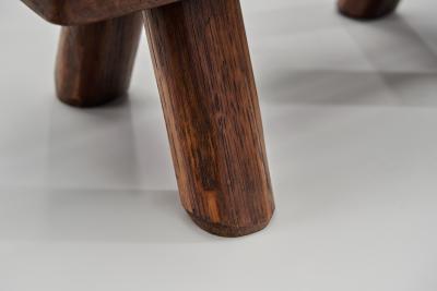 Brutalist Wooden Magazine Rack Europe Mid 20th Century