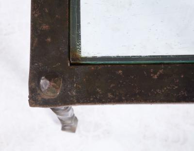 Brutalist Wrought Iron End Table