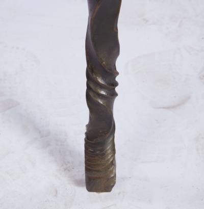 Brutalist Wrought Iron End Table