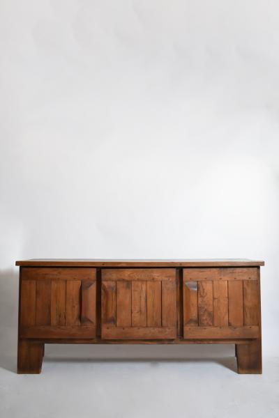 Brutalist oak sideboard 1950s 