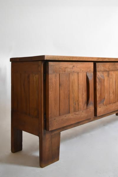 Brutalist oak sideboard 1950s 