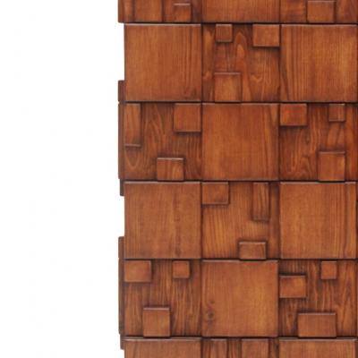 Brutalist wooden chest of drawers Italy