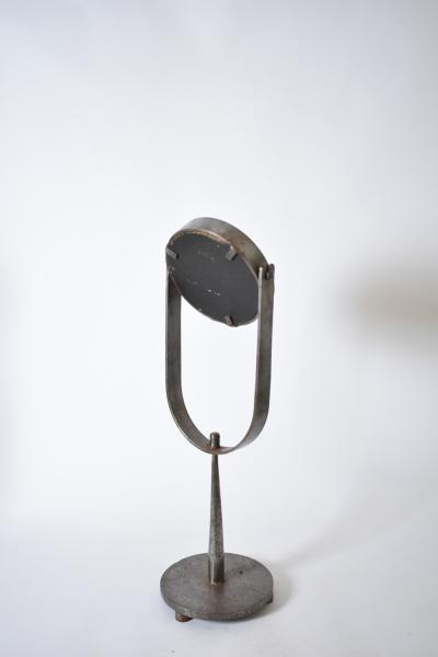 Brutalist wrought iron table mirror 1960s