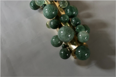 Bubble24 Green Rock Crystal sconces By Phoenix