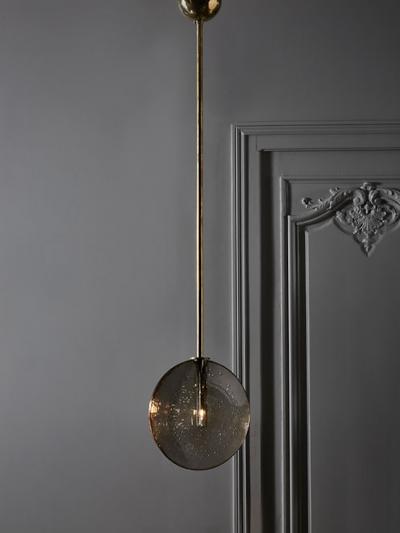 Bubbled Glass Round Pendant