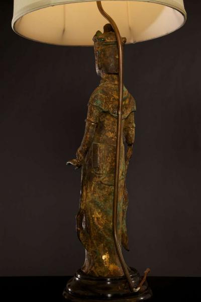 Buddha Lamps in the Style of James Mont