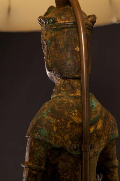 Buddha Lamps in the Style of James Mont