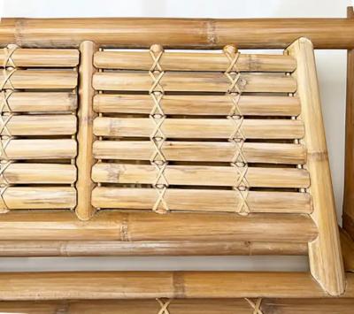 Budji Layug Antonio Budji Layug Style Vintage Coastal Bamboo Sofa
