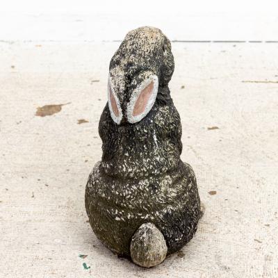 Bunny Rabbit Hare Garden Ornament French Mid 20th Century