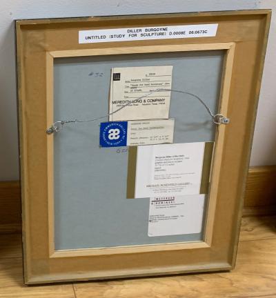 Burgoyne A Diller Untitled Study for Wood Sculpture