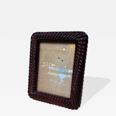 Burgundy Picture Frame Signed Antonio Scarpa