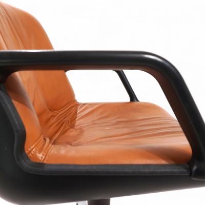 Burkhard Vogtherr Set of 2 Fr scher leather office chairs by Burkhard Vogtherr 1970