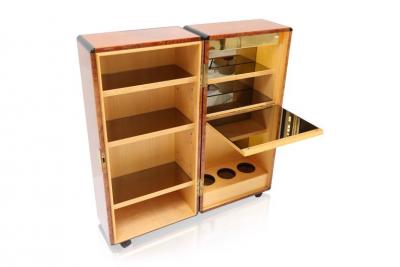 Burl Cocktail Cabinet