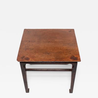 Burl Top Square Table